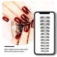 thumbnail image 4 of Seitruly 24 piezas de uñas postizas de ataúd resistentes a los arañazos de bailarina corta coloridas uñas acrílicas artificiales de color sólido DIY Juegos de manicura 24gris crema Seitruly CE011412-24, 4 of 4