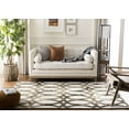 thumbnail image 3 of Safavieh Dip Dye Rosanne Distressed Area Rug, Ivory/Chocolate, 7' x 7' Square, 3 of 11