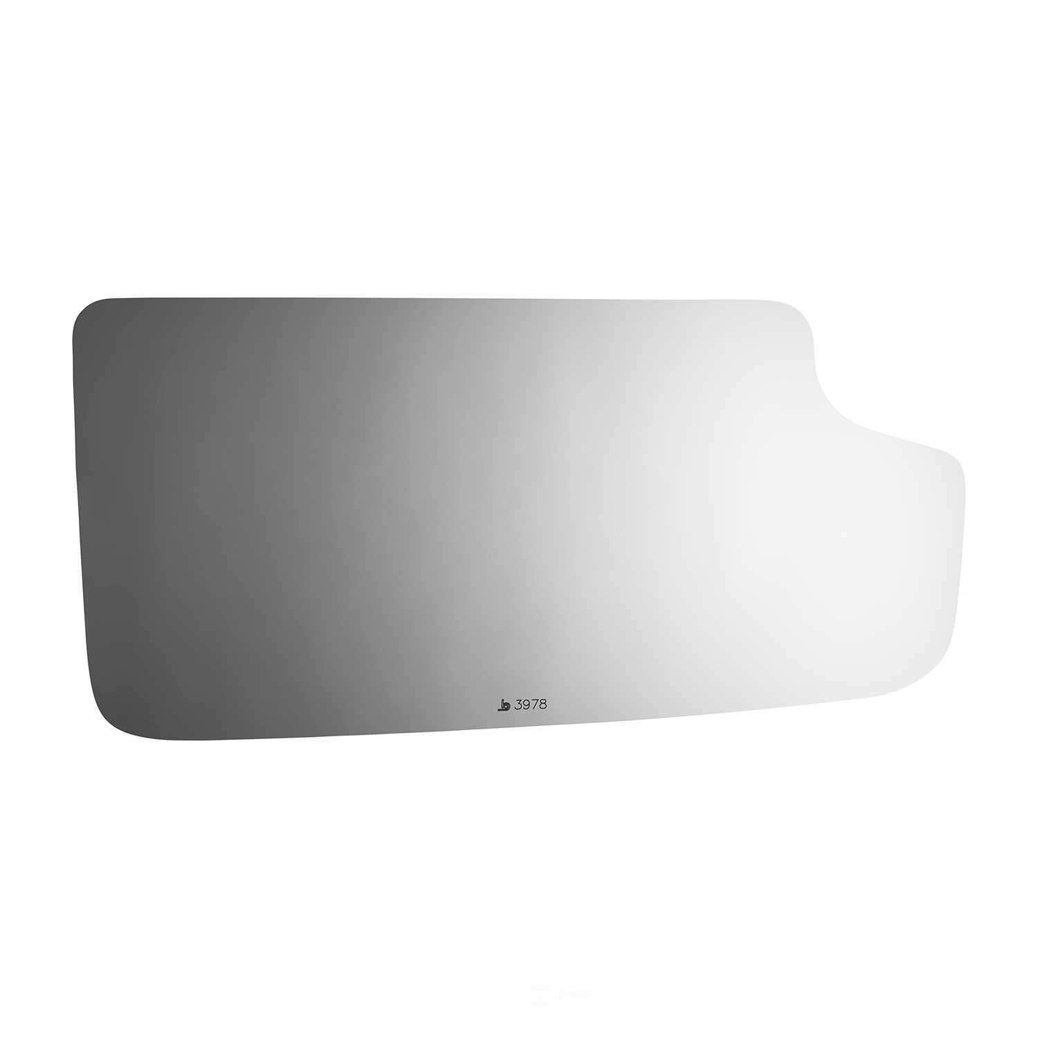 Burco Side View Mirror Replacement Glass - Clear Glass - 3978