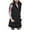 Black, variant on Breezora Women Casual Loose Hooded Sleeveless Long Vest Coat with Zipper Pockets Plus Size Long Blackish Green