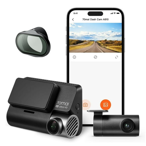Dash Cam 70mai A810 con accesorios, 4K, HDR dual, GPS, 256 GB