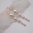 thumbnail image 3 of Besufy Women Long Faux Pearl Dangle Stud Earrings Statement Party, 3 of 8
