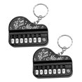 thumbnail image 2 of Miangastore 2Pcs Piano Keychain Mini Piano Keyboard Keyring Instrument Bag Hanging Pendant Charm, 2 of 9