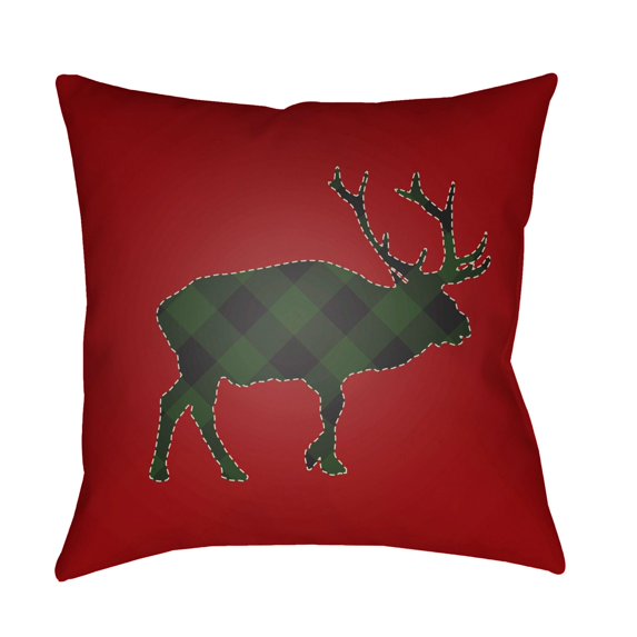 Surya Buffalo 18" x 18" Medium Square Throw Pillow PLAID025-1818