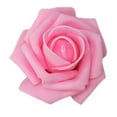 thumbnail image 3 of pitrice Pack of 50 Artificial Bionic Flowers PE Foam Simulation Roses Fake Flower Decorations Wedding Party Engagement Presents Dark Pink, 3 of 8