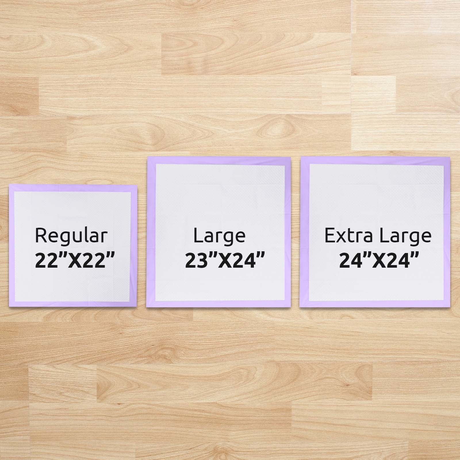 Petfamily Dog Training Pads, Puppy Pads, Super Absorbent, Lavender Scent, 23 in x 24 in, 100 Count
