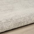 thumbnail image 4 of Harlow Hill Villa 6' Round Ivory/Silver Abstract Performance Indoor Area Rug, 4 of 6