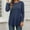 Blue, variant on Womens Fall Tunic Tops Long Sleeve Blouse Loose Fit Tshirt
