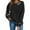 Black A, variant on Ofreoo Women’s Printed Long Sleeve Sweatshirt, Crewneck Casual Pullover Top