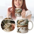 thumbnail image 7 of Hooked on Fishing White Coffee Mug, 2D Effect Printed Customized Fisherman Accent Mug, Personalized Fishing Coffee Mug for Men Dad, Fisherman Ceramic Mug, 7 of 7