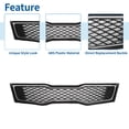 thumbnail image 4 of Unique Bargains Front Upper Hood Bumper Grille Grill for Kia Optima 2011-2013 Front Bumper Kidney Grille Grill, 4 of 7