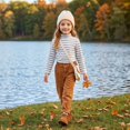 thumbnail image 3 of Abcomgle Girls Shirts Long Sleeve 10-12 Casual Striped Colorblock Turtleneck Shirts for Girls Winter Basic Girls Tops Warm Girls Layer Top, 3 of 6