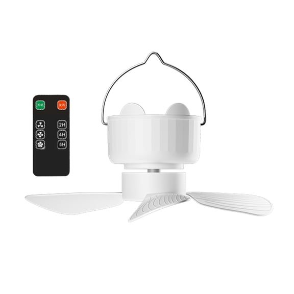 Lightweight USB Power Supply Hanging Ceiling Fan With Timer Function 3Speed Setting For Outdoor Indoor Cooling