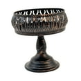 thumbnail image 3 of Soporte para frutero de hierro, soporte para fruta, escultura, estatua, bandeja de hierro para almacenar platos de fruta para cocina, uso doméstico, L Negro, 3 of 9