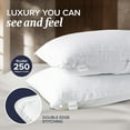 thumbnail image 2 of Bed Pillows Standard/Queen Size Set of 2 - Original Soft Down Alternative Pillow for Sleeping - Soft Support for Back, Stomach or Side Sleepers, 2 of 7