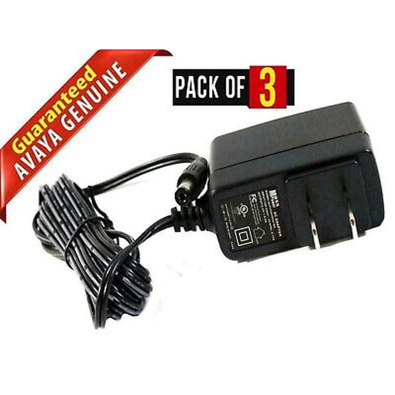 Lot OF 3 OEM Avaya E129 Desk phone Power Adapter SIP 5V AC 700507152 AYR-700507152 - New