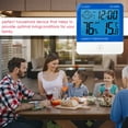 thumbnail image 4 of Yeacher Digital Thermo-Hygrometer Thermometer Hygrometer Indoor Room Temperature Humidity Gauge Meter Alarm Clock LCD Display, 4 of 8
