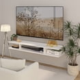 thumbnail image 2 of Mueble para tv MORU AERO Blanco estante de televisión flotante, 2 of 9