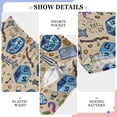 thumbnail image 6 of FORMRS Kids Pajama Pants with Pockets Size 9-10Y Boys Lounge Sleep Bottoms, Blue Dice Pattern, 6 of 8