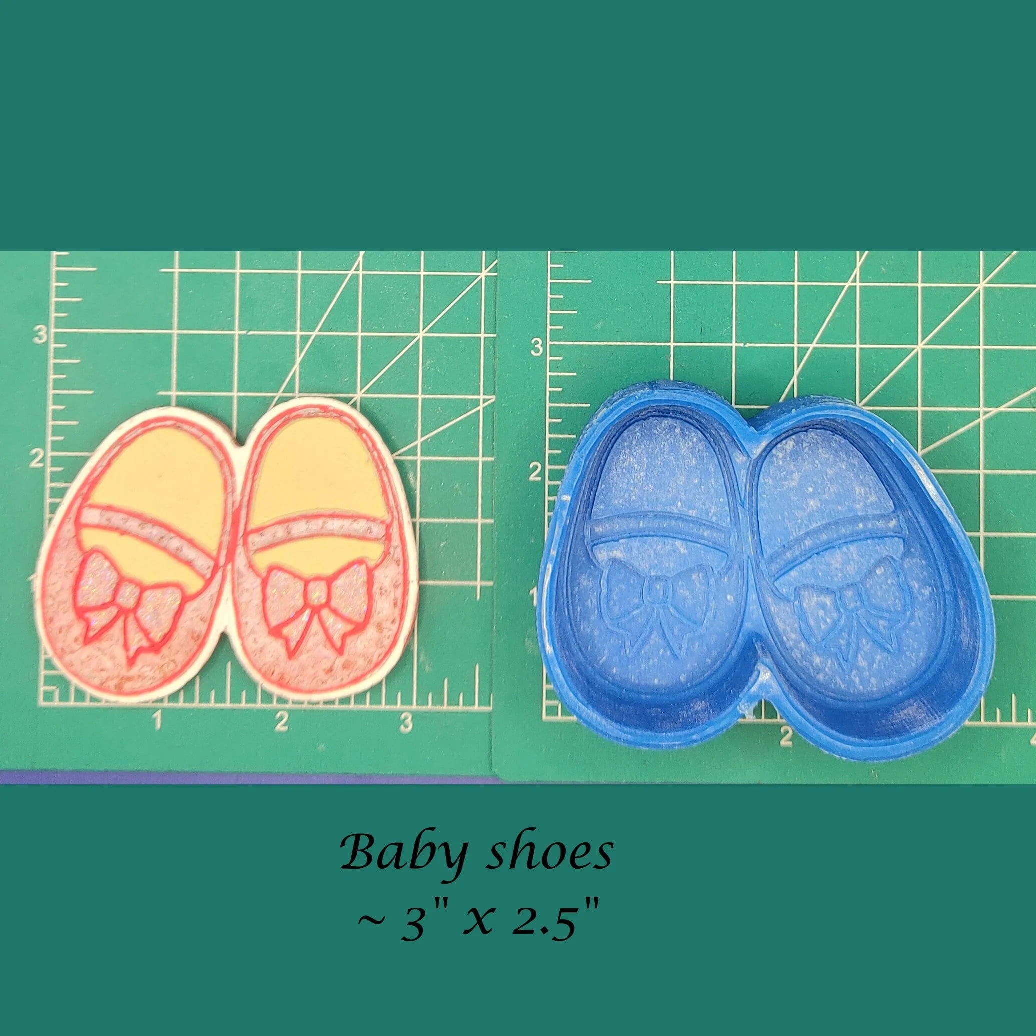 Baby Shoes Silicone Freshie Mold
