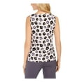 thumbnail image 2 of ANNE KLEIN $49 Womens New Pink Floral Jewel Neck Sleeveless Casual Top S B+B, 2 of 4