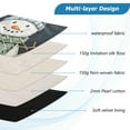 thumbnail image 3 of FORMRS 15-15.6 inch Laptop Sleeve Case Soft Carrying Quilted Computer Bag Cover, Green Snowmen, 3 of 7