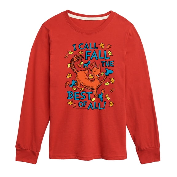 Dr. Seuss - Fall Best Of All - Youth Boys Long Sleeve Graphic T-Shirt