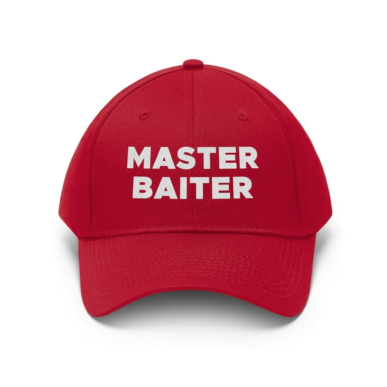 Funny Fishing Hat, Master Baiter Hat (Embroidered) 