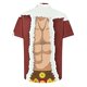 thumbnail image 4 of Camisas de Manga Larga para Hombres, Botón de Impresión Blusa de Cuello, Camisa de Poliéster de Moda Casual, 4 of 8