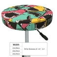 thumbnail image 4 of Vsdgher Angry Shark Pattern Print Stool Covers Round,Stretch Round Stool Covers Washable Stool Cushion Slipcover Elastic Chair Covers for 12-14 Inch Chair, 4 of 7
