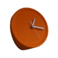thumbnail image 2 of Reloj de pared de esquina interior, reloj decorativo, minimalista, creativo, redondo, arte de pared Naranja, 2 of 9