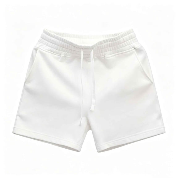 Sweat Shorts for Women High Waisted Athletic Running Shorts Summer Lounge Sweat Shorts with Pockets (White XXXXXXL)
