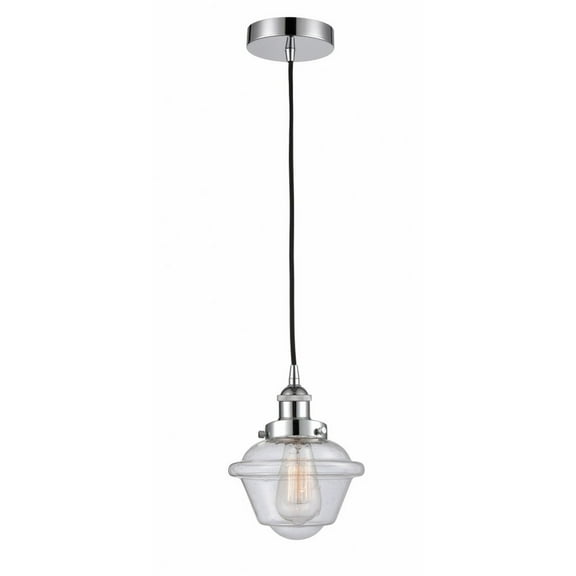 616-1PH-PC-G534-LED-Innovations Lighting-Oxford - 1 Light Mini Pendant In Traditional Style-8 Inches Tall and 7.5 Inches Wide Polished Chrome Seedy