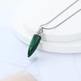 thumbnail image 4 of Turquoise Urn Necklace for Ashes Bullet Cremation Urn Necklace for Ashes Keepsake Memorial Pendant Stainless Steel Urn Ashes Locket for Men / Women, 4 of 6