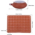 thumbnail image 2 of Esterillas de silicona para hornear macarrones con capacidad para 48 unidades, molde antiadherente para hornear macarrones, kit para hornear macarrones, apto para alimentos, con 1 bolígrafo para, 2 of 7