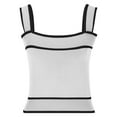 thumbnail image 5 of ZQUUVOU Tank Top For Women Square Neck Knit Summer Tops (White,2XL), 5 of 5