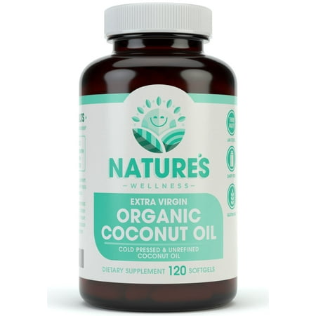 Organic Coconut Oil 2000mg - 180 Softgels Pills - Highest Grade Extra Virgin Coconut Oil for Skin, Healthy Weight Loss, Hair Growth - Cold Pressed, Unrefined & Non-GMO - Rich in MCFA and MCT (Best Way To Tighten Skin After Weight Loss)