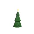 thumbnail image 2 of Fan Shaped Christmas Tree LED Flameless Candle Festive Ribbed Design Holiday Decor LED Candle Light For Mantel Table & Home Christmas Ornaments, 2 of 6