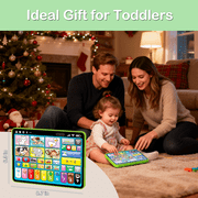 Richgv Kids Learning Tablet Trilingual Learning Pad, Educational Montessori Toy Interactive Musical Toys for 1 Year Boys Girls