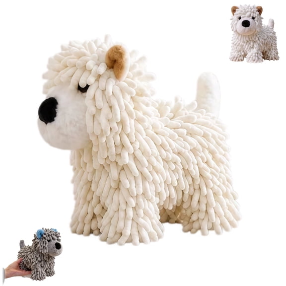 3D Standing Chenille Dog Hand Towel, Super Absorbent Microfiber Quick Dry Towel for Bathroom Kitchen