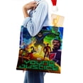 thumbnail image 4 of Young Justice Bolso de tela con estampado de lienzo para mujer, bolsa de compras reutilizable y estética, con cremallera interior, regalo para mujer, 35 × 40 cm., 4 of 6