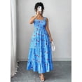 thumbnail image 3 of Plus Size Casual Vacation Sweet Plaid Cherry Pattern Camisole Dress, 3 of 8