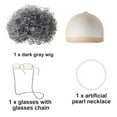 thumbnail image 3 of Kids Granny Old Lady School Play Dress Up Wig Accessory Set, 3 of 4