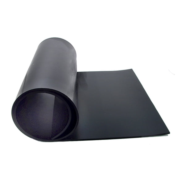 Solid Rubber Sheet 10" Wide, 28" Length, 1/8" Thick - S 18-1028