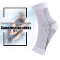 thumbnail image 3 of ropa de deporte Calcetines de compresión Manga del pie Tobillera deportiva para mujeres Hombres (S/M) Blanco JShteea El nuevo, 3 of 9