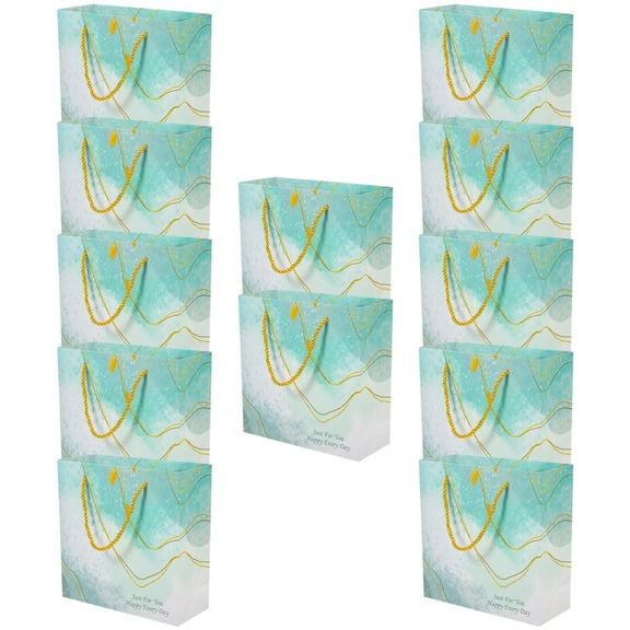 12 Pcs Presents Gift Storage Bag Chic Gift Bags 15x14x7cm Green