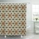 thumbnail image 1 of Cortina de Ducha ABPHQTO Mille Fleurs Floral Marrón Verde Gris 160x180 cm, 1 of 1
