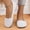 White, variant on LTTVQM Ballet Flats Shoes for Women Foldable Knit Stretch Dressy Work Flats with Arch Support Casual Comfortable Lightweight Closed Toe Slip-On Shoes Black 39(US-7.5)