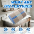 thumbnail image 4 of AUQ Wash Gags for Body,Smooth Absorbent Fabric Surface Face Wash Cloth,Tight Even Stitching Lines Small Towels,Blue,29.53*13.78*0.39in, 4 of 7