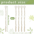 thumbnail image 4 of 8 Pieces Macrame Beige Plant Hanger Extender Rope Plant Hanging Basket Extender Large Hanging Plant Pot Holders (Beige), 4 of 7